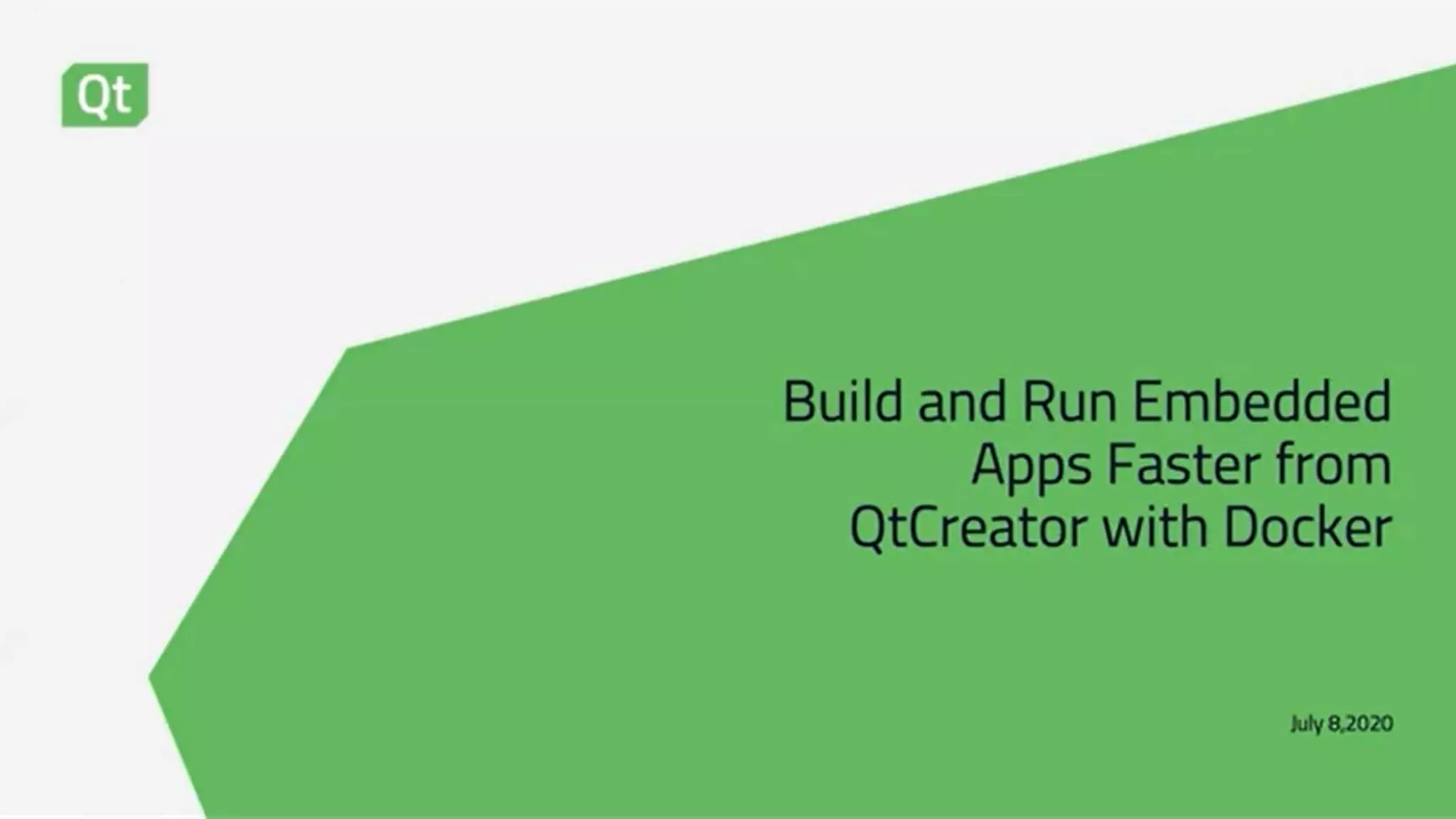 Build and run embedded apps faster from qt creator with docker