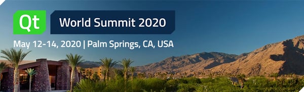 Qt World Summit 2020 | May 12-14, Palm Springs, CA, USA