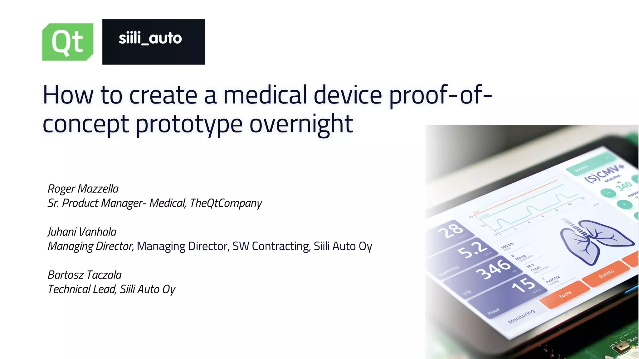 How to create a medical device proof of-concept prototype overnight