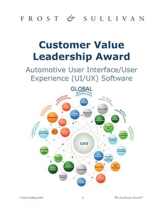 White paper: Customer Value Leadership Award for Automotive User Interface/User Experience Software