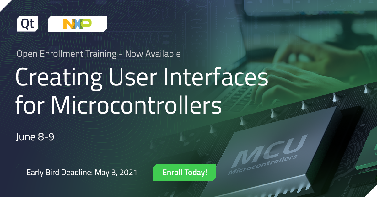 Qt Training: Creating User Interfaces for Microcontrollers, June 8-9