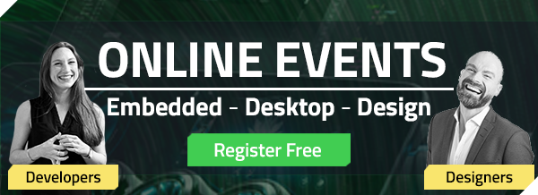 Join the tech talks on Embedded, Desktop and UI Design in 2020-2021 for free with live Q&As!