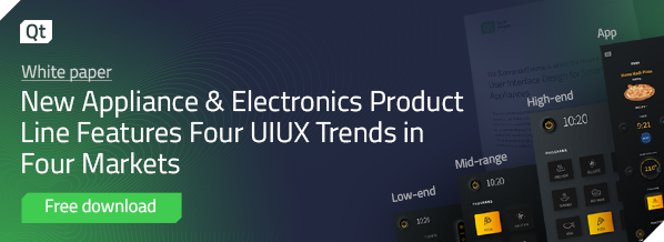Download: New Appliance & Electronics Product Line Features Four UIUX Trends in Four Markets