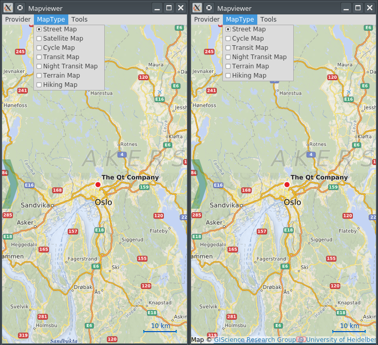 Mapviewer before and after resolution