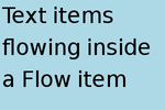 Flow 要素によるレイアウトの例