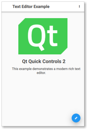 Qt Quick Controls 2 - Text Editor example (Touch UI)