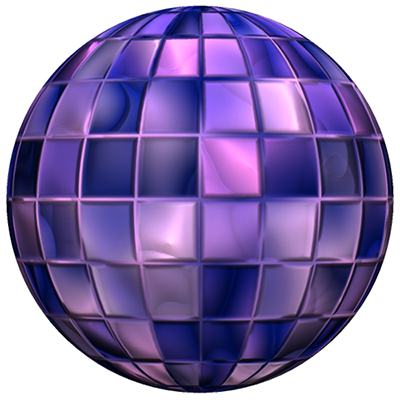 A sphere with a tile diffuse map